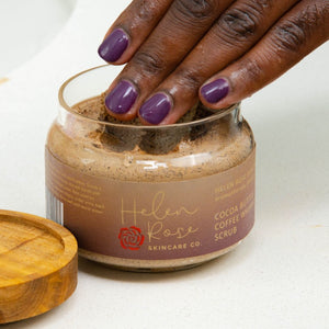 Coffee, Cocoa Butter and Brown Sugar Whipped Body Scrub - Helen Rose Skincare